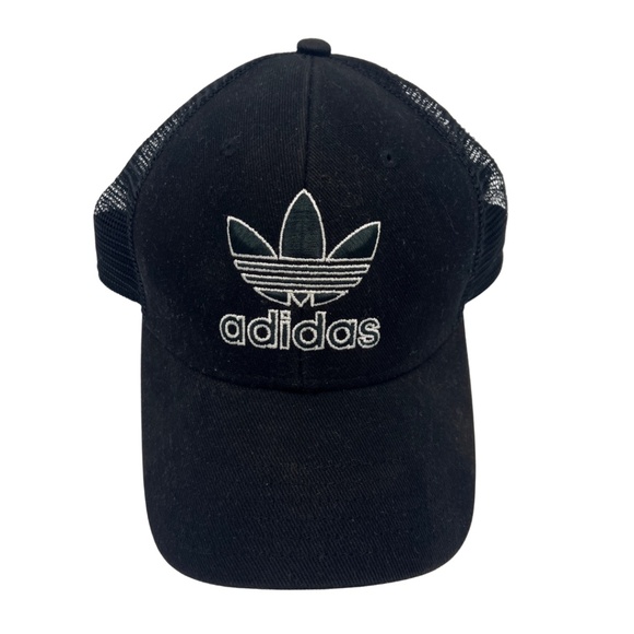 adidas Other - Adidas Originals Trefoil Trucker Hat | Black Mesh Snapback Cap | Unisex